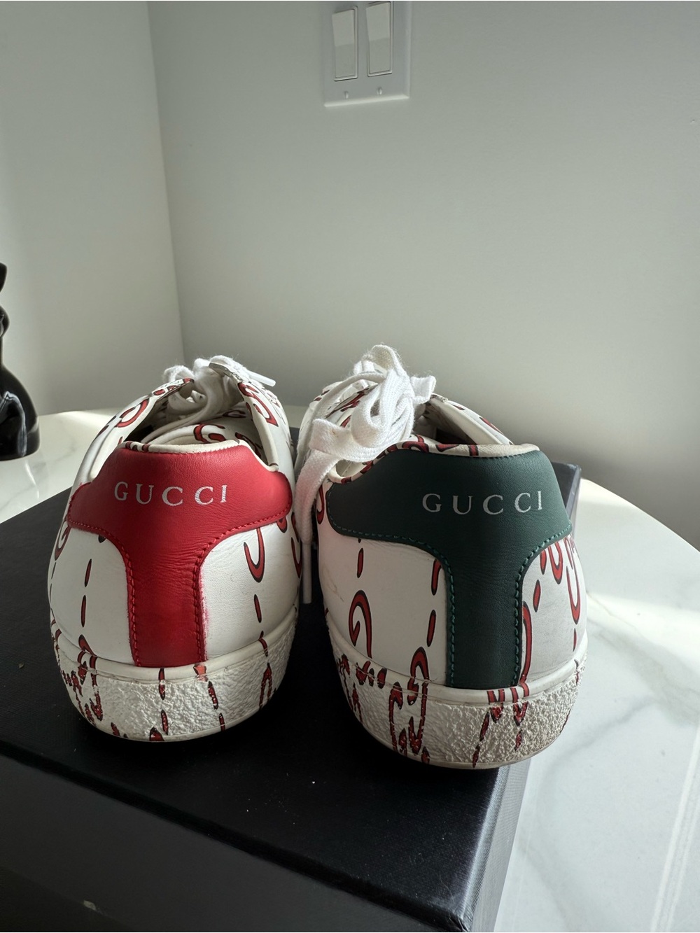 Gucci Men’s Ace Ghost GG print sneakers - Picture 3 of 9